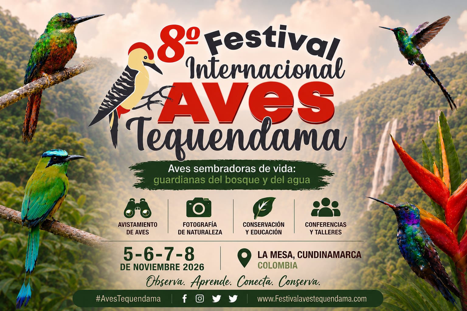 Festival Internacional Aves Tequendama 2026: el encuentro que une naturaleza, turismo, cultura y conservación en el corazón de Cundinamarca
