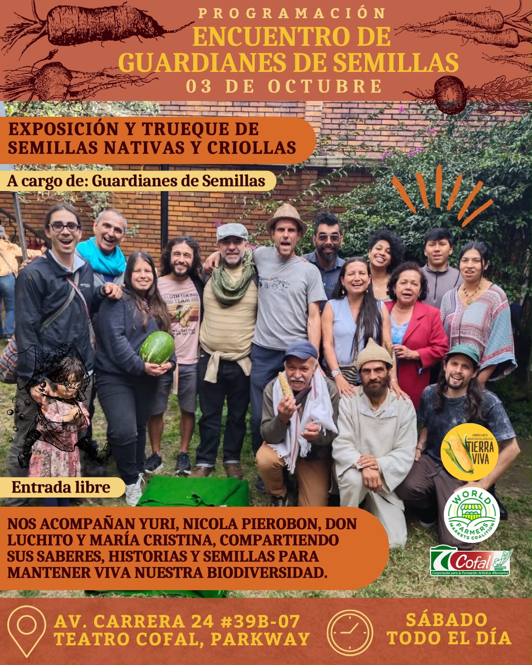 Encuentro de Guardianes de Semillas en el Mercado Agroecológico Tierra Viva