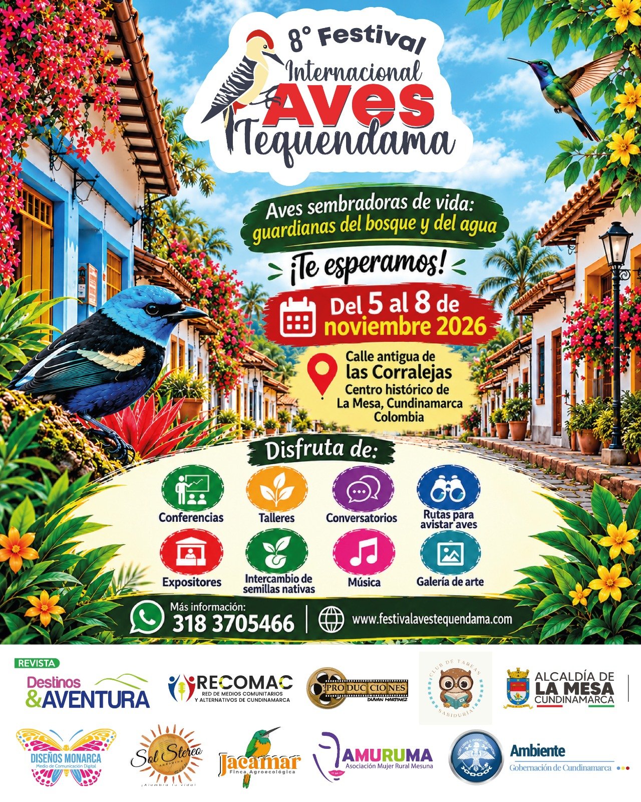 Festival Internacional Aves Tequendama 2026: el encuentro que une naturaleza, turismo, cultura y conservación en el corazón de Cundinamarca
